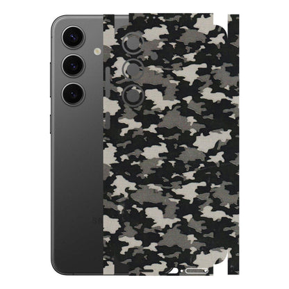 Samsung A/S Series Phone Skins (All Models) - Black/Grey Camoflaunge - 3D Embossed Finish (L-142) Samsung Galaxy S24 Plus