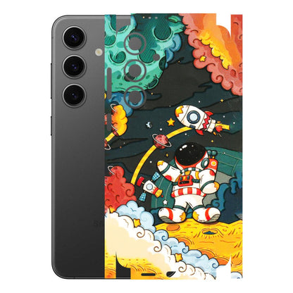 Samsung A/S Series Phone Skins (All Models) - Astronauts & Spaceship - 3D Embossed Finish (L-145) Samsung Galaxy S24 Plus