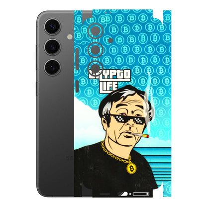 Samsung A/S Series Phone Skins (All Models) - Crypto Thug Life - 3D Embossed Finish (L-179) Samsung Galaxy S24 Plus