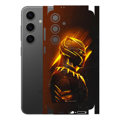 Samsung A/S Series Phone Skins (All Models) - Gold Black Panther - 3D Embossed Finish (L-181) Samsung Galaxy S24 Plus