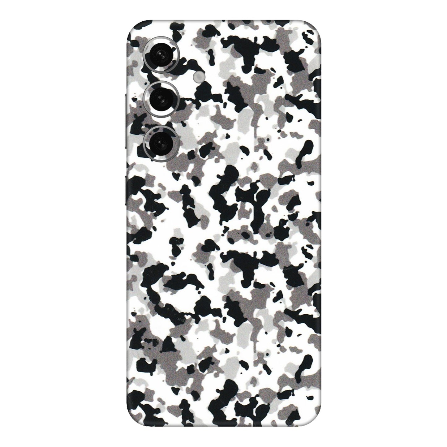 Samsung A/S Series Phone Skins (All Models) - White Black Camouflage - 3D Embossed Finish (L-18) Samsung Galaxy S24 Plus