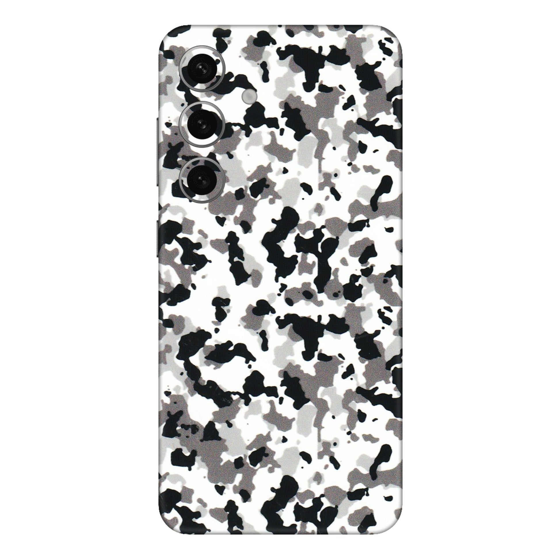 Samsung A/S Series Phone Skins (All Models) - White Black Camouflage - 3D Embossed Finish (L-18) Samsung Galaxy S24 Plus