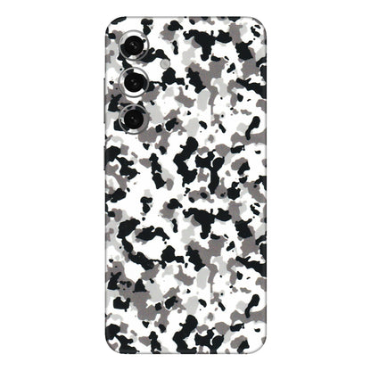 Samsung A/S Series Phone Skins (All Models) - White Black Camouflage - 3D Embossed Finish (L-18) Samsung Galaxy S24 Plus