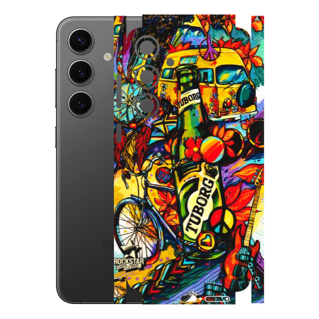 Samsung A/S Series Phone Skins (All Models) - Cool Beer Bottle - 3D Embossed Finish (L-193) Samsung Galaxy S24 Plus
