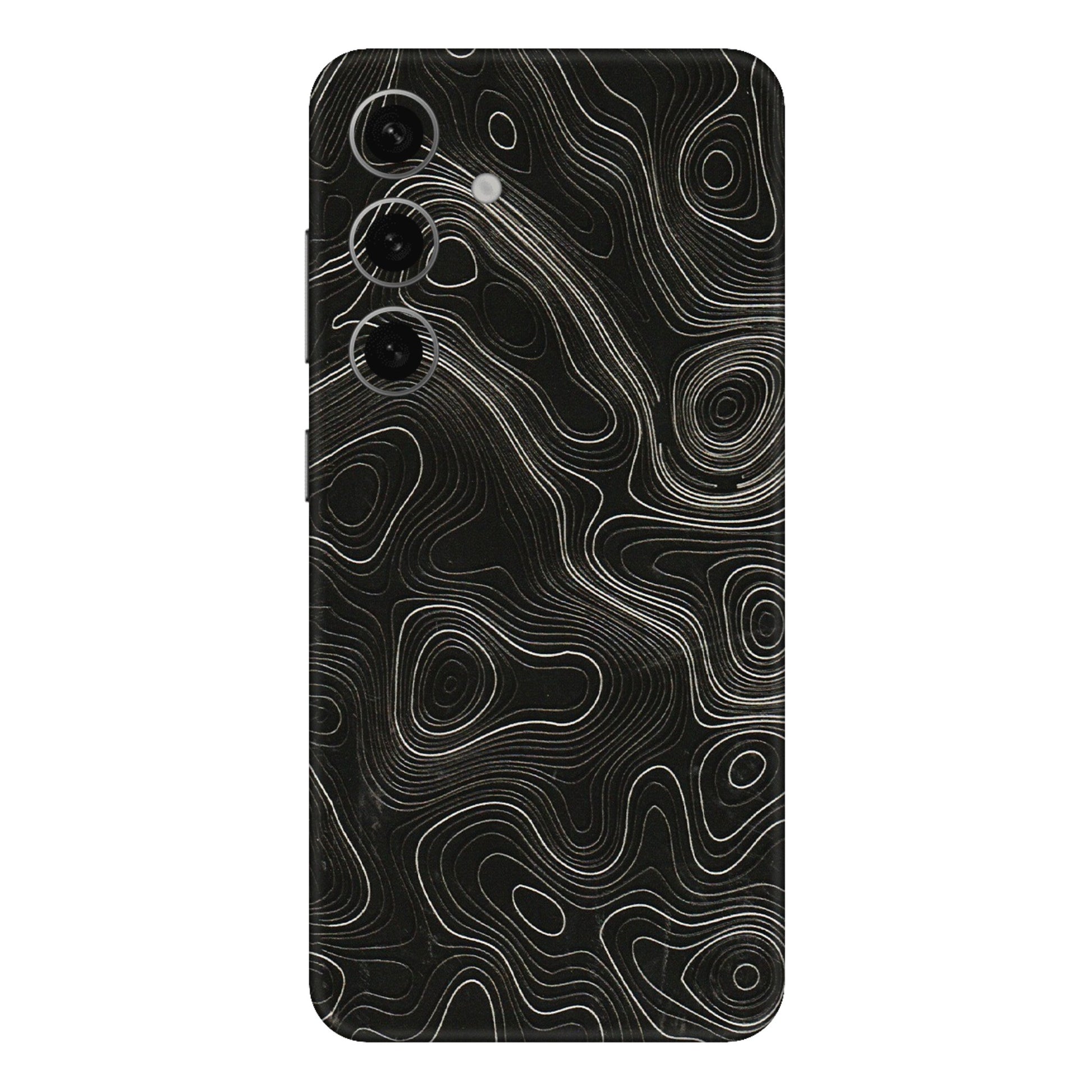 Samsung A/S Series Phone Skins (All Models) - Black Swirl - 3D Embossed Finish (L-196) Samsung Galaxy S24 Plus