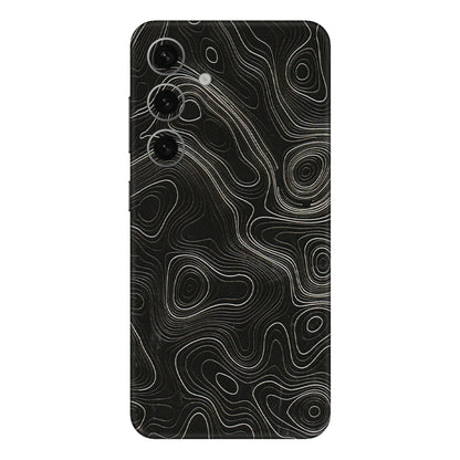 Samsung A/S Series Phone Skins (All Models) - Black Swirl - 3D Embossed Finish (L-196) Samsung Galaxy S24 Plus