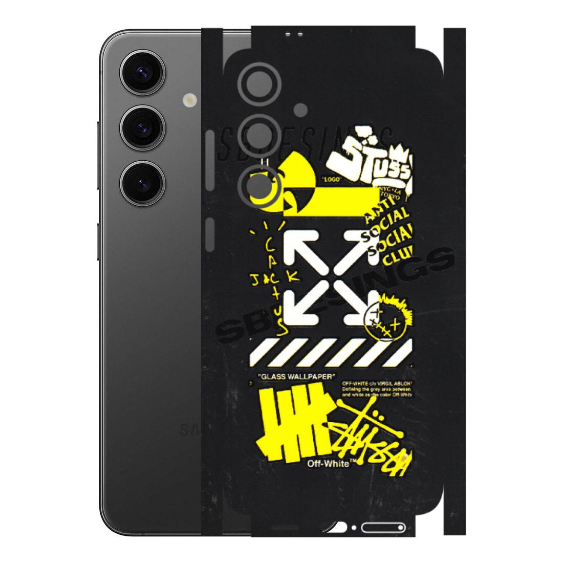 Samsung A/S Series Phone Skins (All Models) - Anti Social Graffiti - 3D Embossed Finish (L-198) Samsung Galaxy S24 Plus