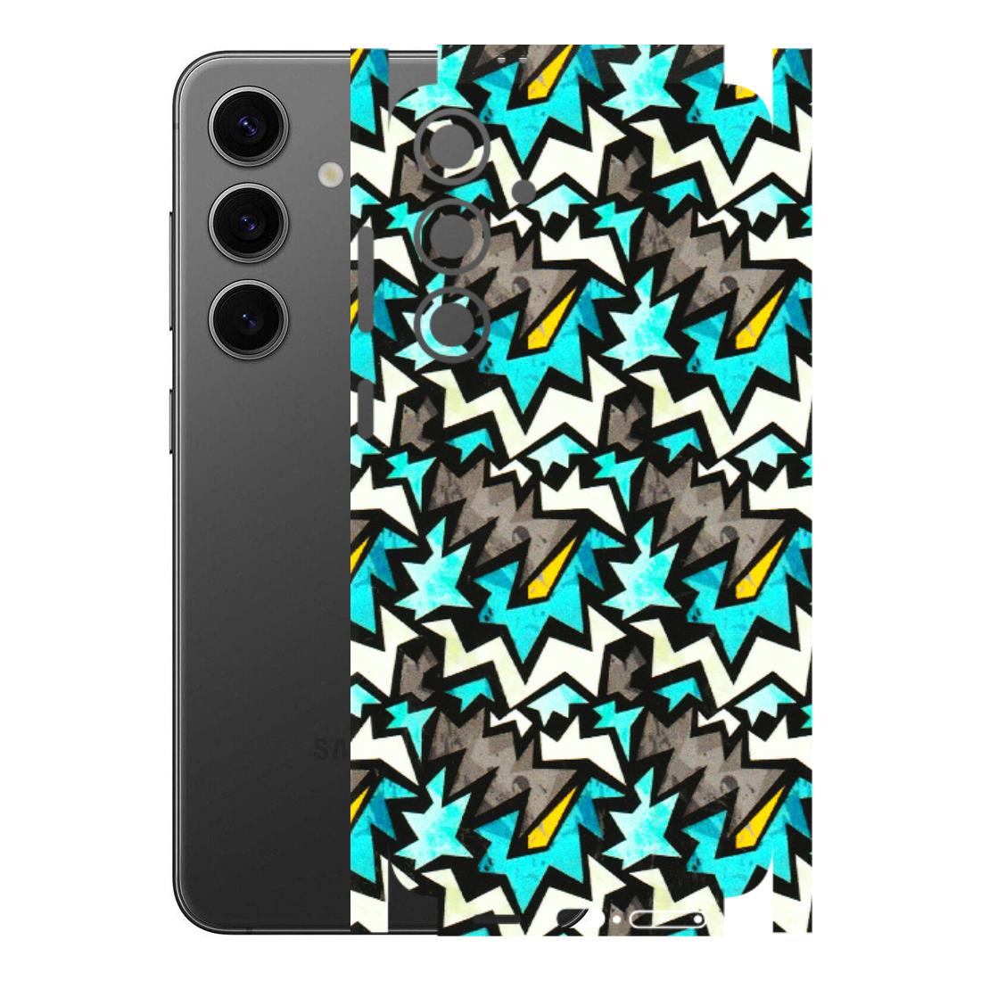 Samsung A/S Series Phone Skins (All Models) - Funky Zig Zag - 3D Embossed Finish (L-223) Samsung Galaxy S24 Plus