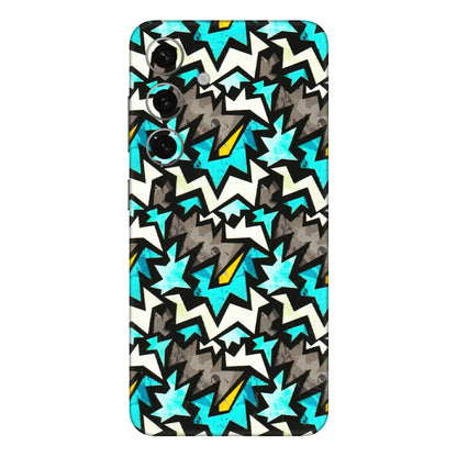Samsung A/S Series Phone Skins (All Models) - Funky Zig Zag - 3D Embossed Finish (L-223) Samsung Galaxy S24 Plus