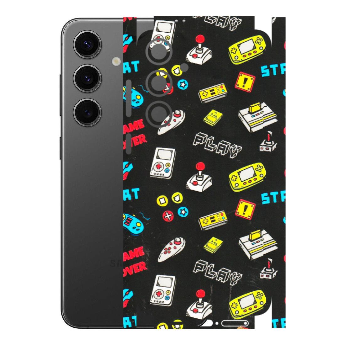 Samsung A/S Series Phone Skins (All Models) - Gaming Doodles - 3D Embossed Finish (L-224) Samsung Galaxy S24 Plus