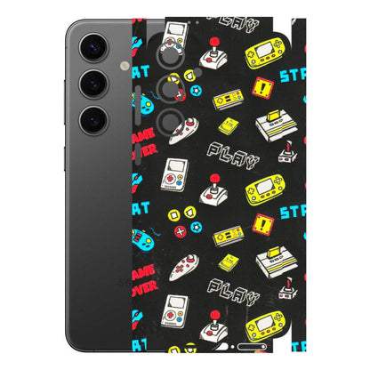 Samsung A/S Series Phone Skins (All Models) - Gaming Doodles - 3D Embossed Finish (L-224) Samsung Galaxy S24 Plus