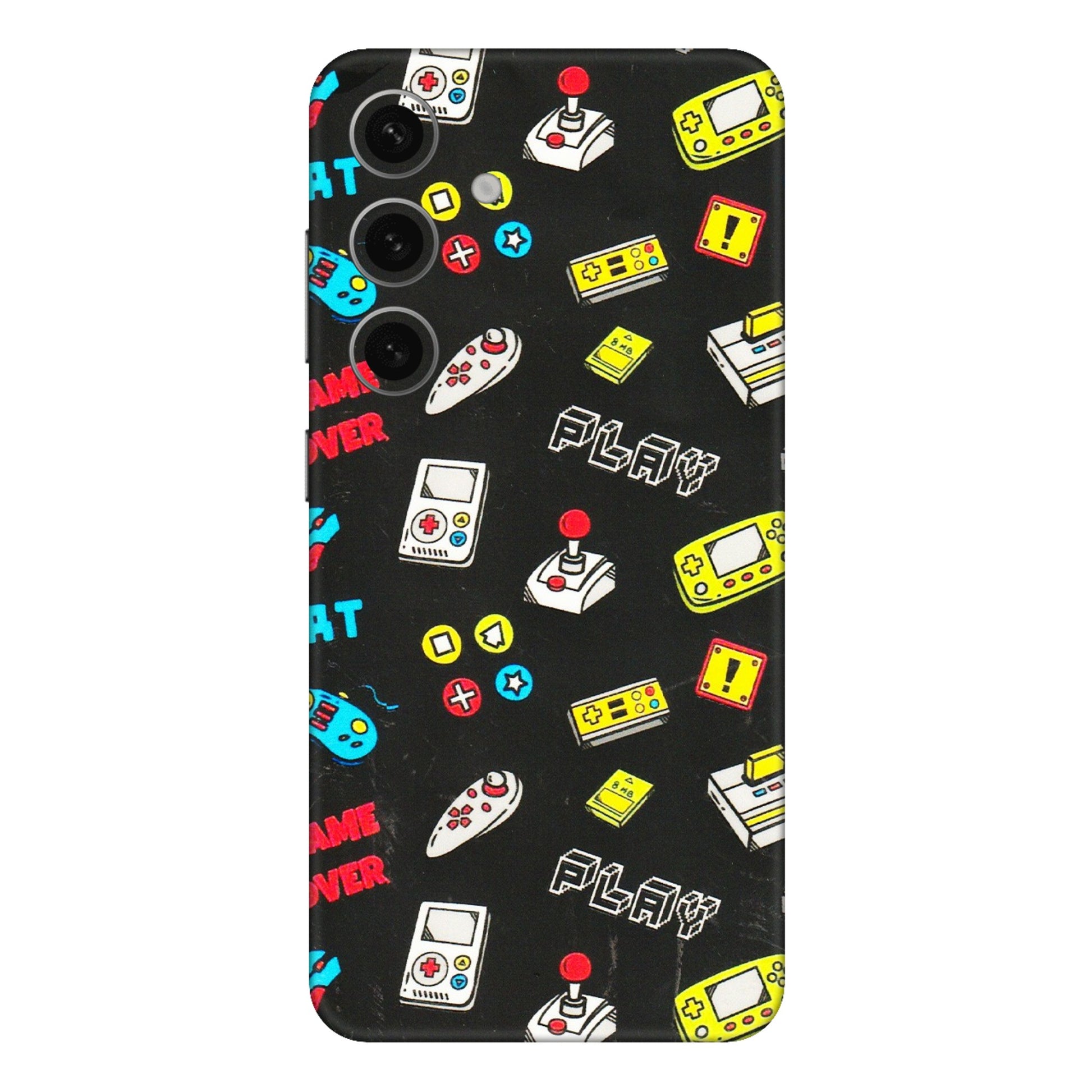 Samsung A/S Series Phone Skins (All Models) - Gaming Doodles - 3D Embossed Finish (L-224) Samsung Galaxy S24 Plus
