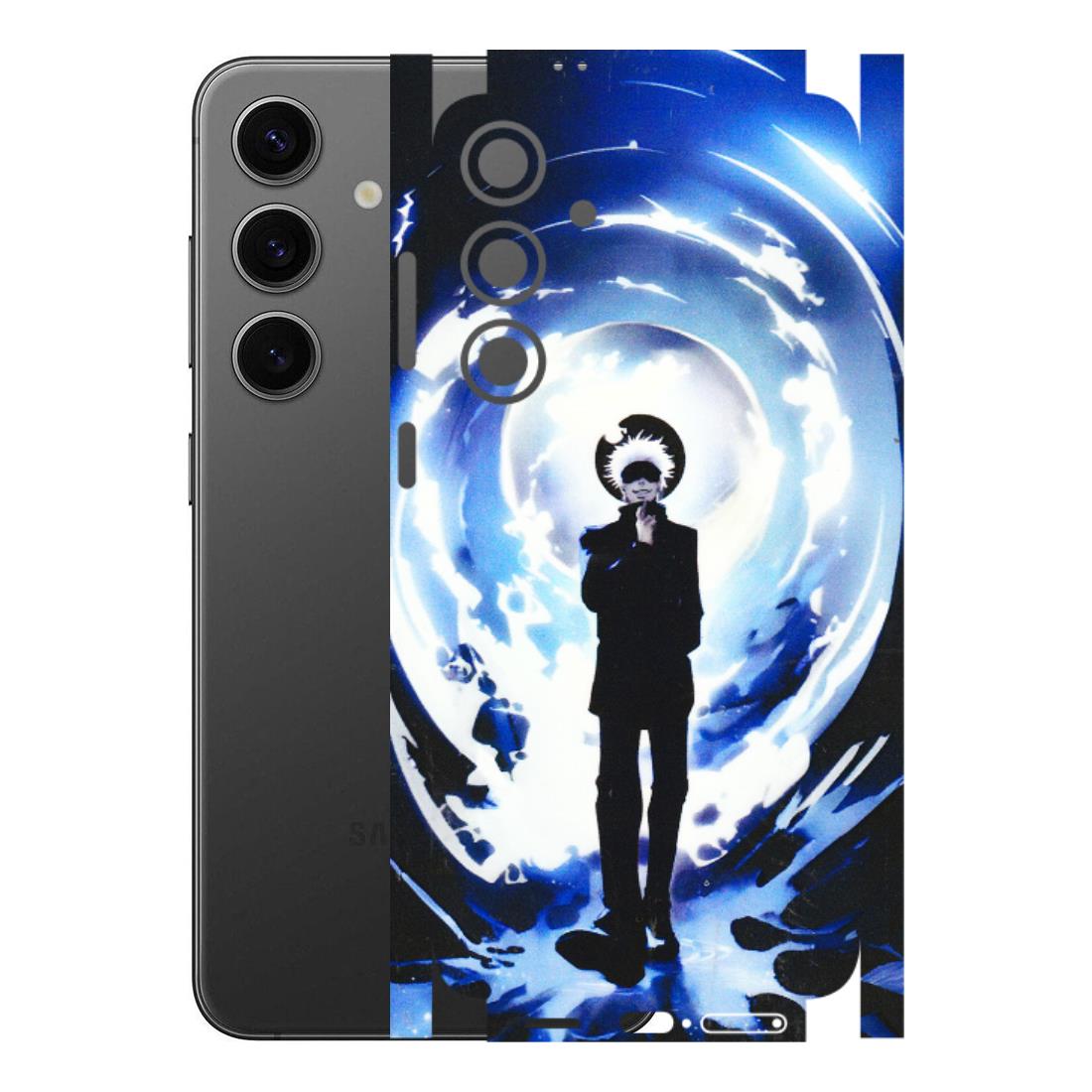 Samsung A/S Series Phone Skins (All Models) - Satoru Gojo Dark Blue - 3D Embossed Finish (L-235) Samsung Galaxy S24 Plus