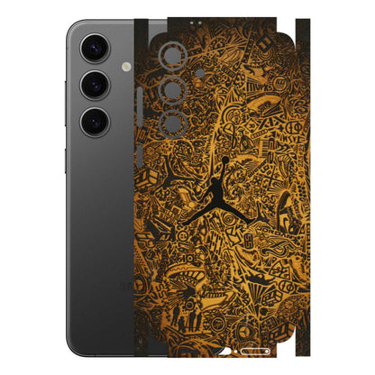 Samsung A/S Series Phone Skins (All Models) - Premium Gold Basketball Player - 3D Embossed Finish (L-236) Samsung Galaxy S24 Plus