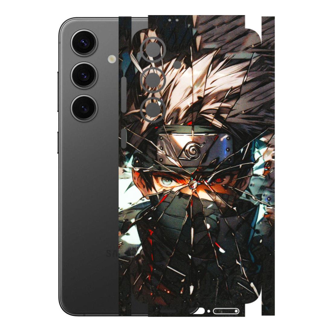Samsung A/S Series Phone Skins (All Models) - Kakashi Shattered Glass Effect - 3D Embossed Finish (L-237) Samsung Galaxy S24 Plus
