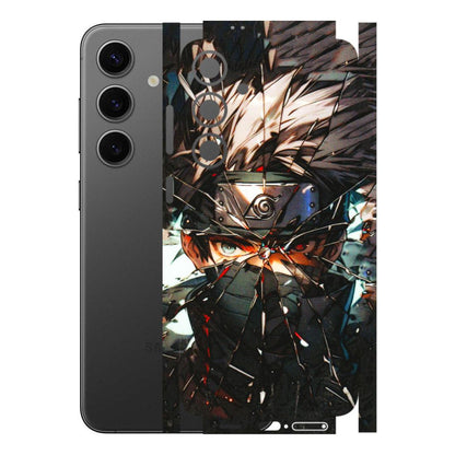 Samsung A/S Series Phone Skins (All Models) - Kakashi Shattered Glass Effect - 3D Embossed Finish (L-237) Samsung Galaxy S24 Plus