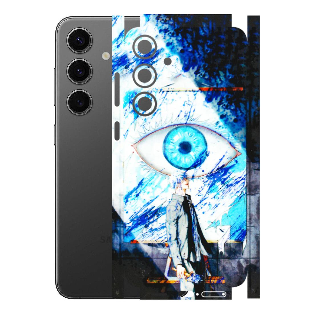 Samsung A/S Series Phone Skins (All Models) - Gojo Satoru evil eye - 3D Embossed Finish (L-239) Samsung Galaxy S24 Plus