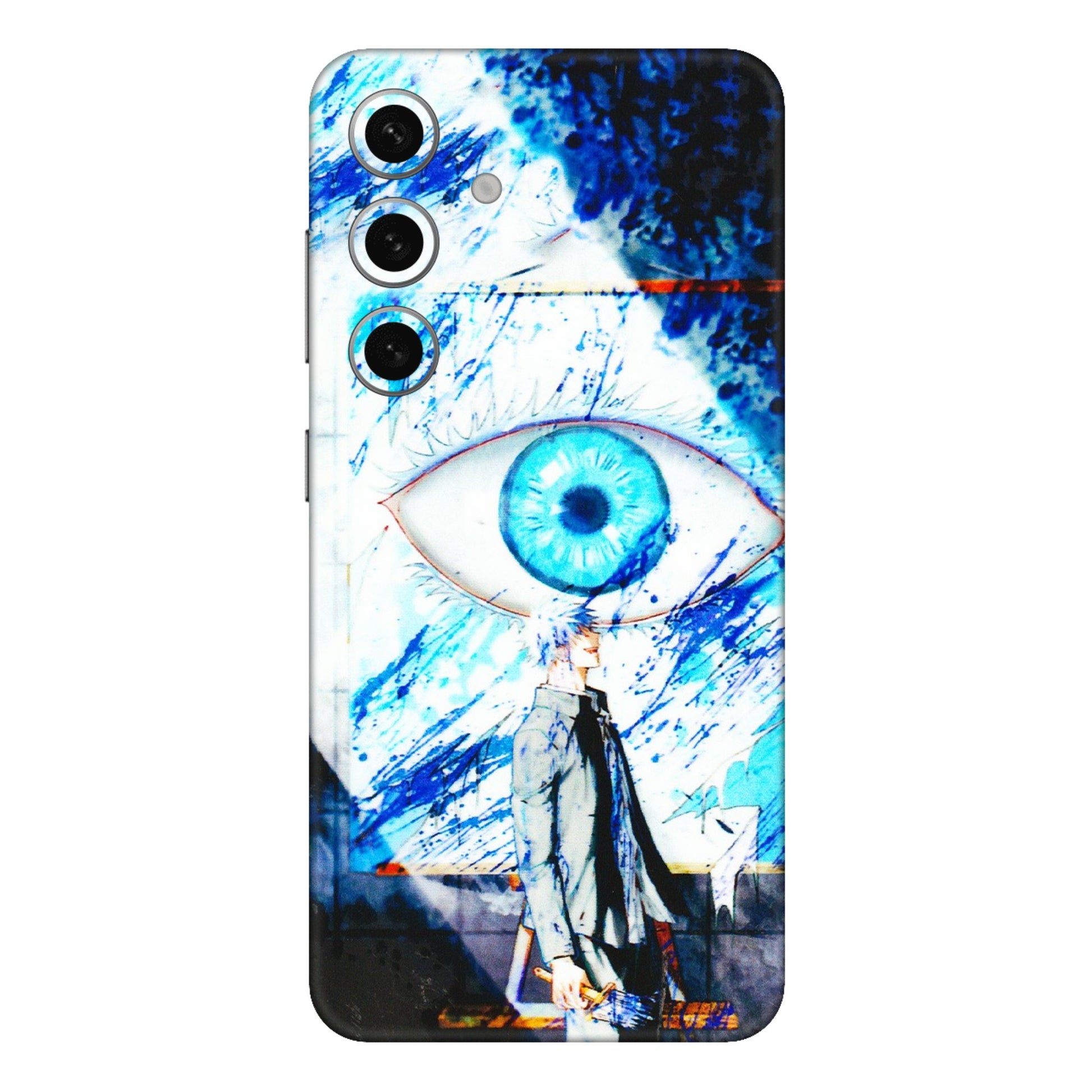 Samsung A/S Series Phone Skins (All Models) - Gojo Satoru evil eye - 3D Embossed Finish (L-239) Samsung Galaxy S24 Plus