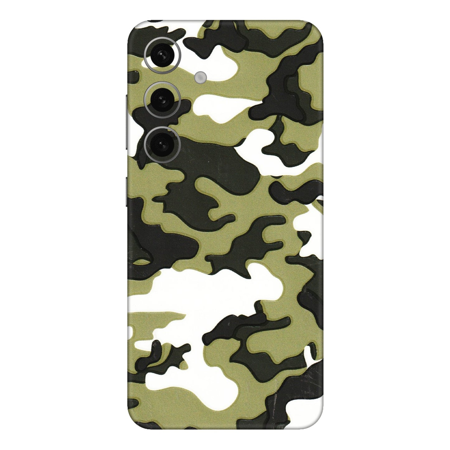 Samsung A/S Series Phone Skins (All Models) - Camouflages White And Green - 3D Embossed Finish (L-243) Samsung Galaxy S24 Plus