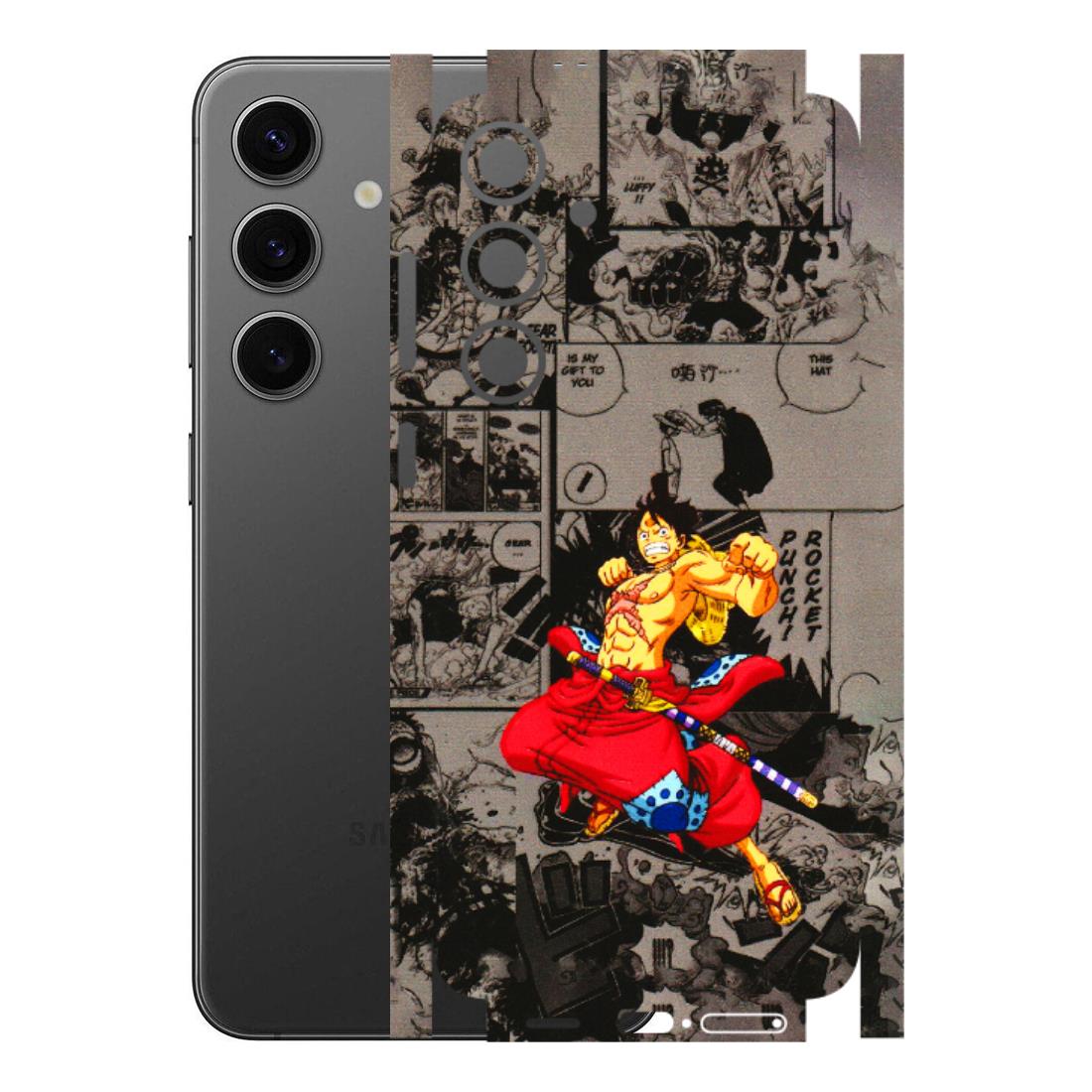 Samsung A/S Series Phone Skins (All Models) - One Piece Rocket Punch Manga - 3D Embossed Finish (L-25) Samsung Galaxy S24 Plus