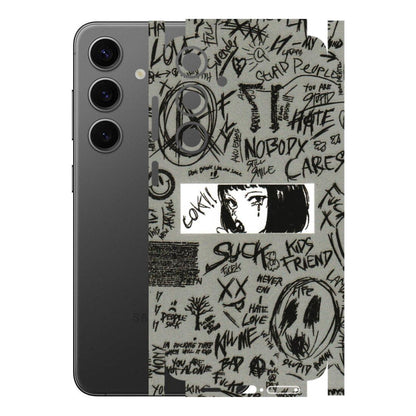 Samsung A/S Series Phone Skins (All Models) - Never Have Love Anime - 3D Embossed Finish (L-260) Samsung Galaxy S24 Plus