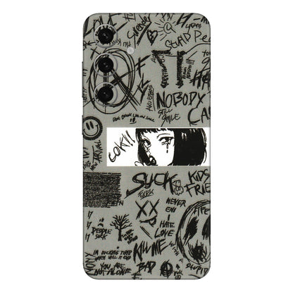 Samsung A/S Series Phone Skins (All Models) - Never Have Love Anime - 3D Embossed Finish (L-260) Samsung Galaxy S24 Plus