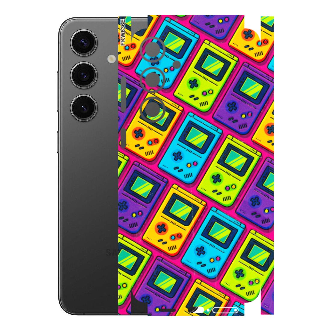 Samsung A/S Series Phone Skins (All Models) - Gameboy Colourful - 3D Embossed Finish (L-266) Samsung Galaxy S24 Plus