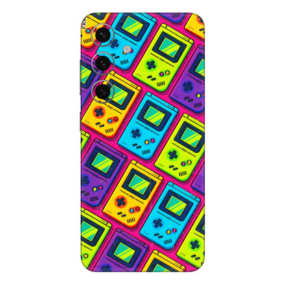 Samsung A/S Series Phone Skins (All Models) - Gameboy Colourful - 3D Embossed Finish (L-266) Samsung Galaxy S24 Plus
