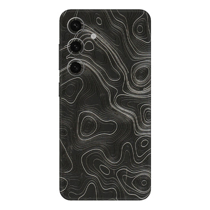 Samsung A/S Series Phone Skins (All Models) - Abstract White Line Map - 3D Embossed Finish (L-269) Samsung Galaxy S24 Plus