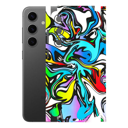Samsung A/S Series Phone Skins (All Models) - Abstract Colour Paints - 3D Embossed Finish (L-271) Samsung Galaxy S24 Plus