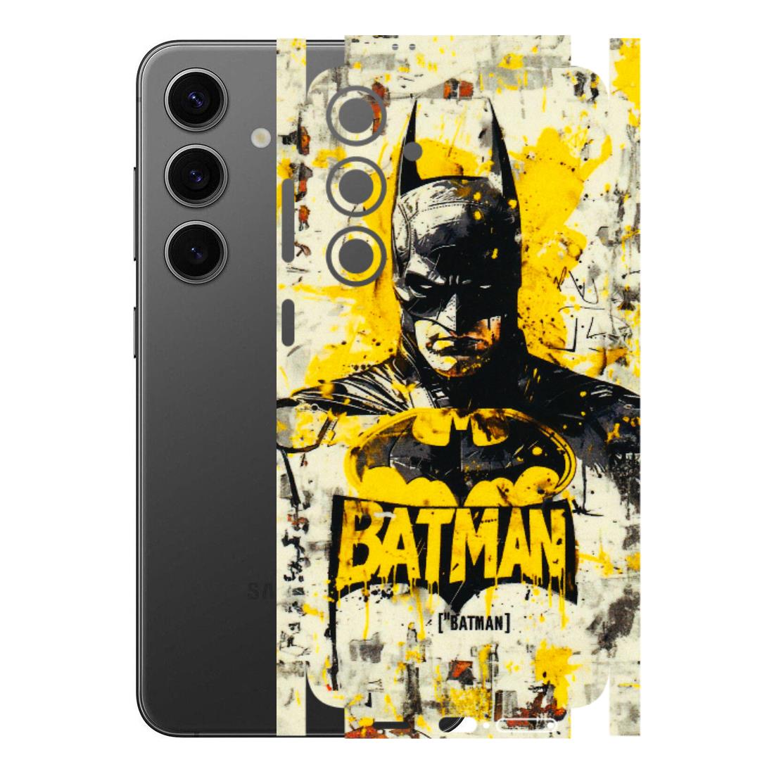 Samsung A/S Series Phone Skins (All Models) - Batman Yellow BT - 3D Embossed Finish (L-304) Samsung Galaxy S24 Plus
