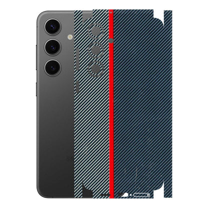 Samsung A/S Series Phone Skins (All Models) - Blue Sober Lines - 3D Embossed Finish (L-305) Samsung Galaxy S24 Plus