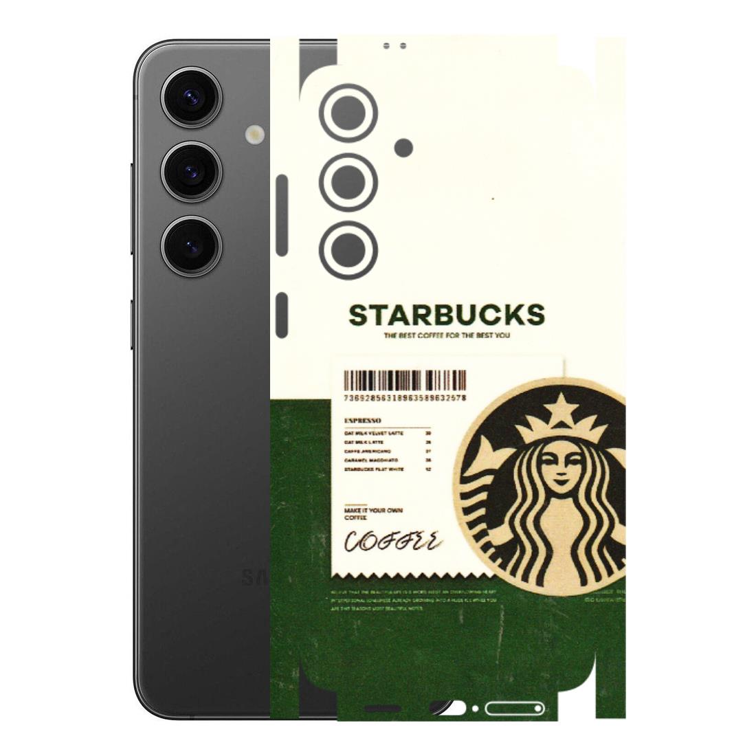 Samsung A/S Series Phone Skins (All Models) - Starbucks Barcode - 3D Embossed Finish (L-308) Samsung Galaxy S24 Plus