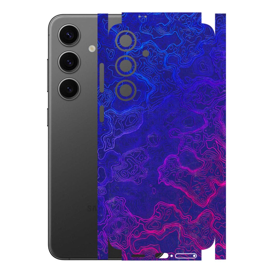 Samsung A/S Series Phone Skins (All Models) - Purple Ripples Swirl - 3D Embossed Finish (L-314) Samsung Galaxy S24 Plus