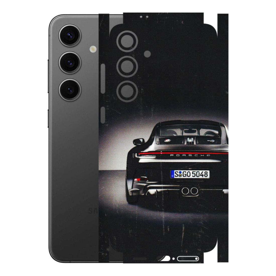 Samsung A/S Series Phone Skins (All Models) - New Black Porsche GT3 - 3D Embossed Finish (L-327) Samsung Galaxy S24 Plus