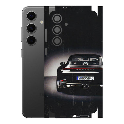 Samsung A/S Series Phone Skins (All Models) - New Black Porsche GT3 - 3D Embossed Finish (L-327) Samsung Galaxy S24 Plus