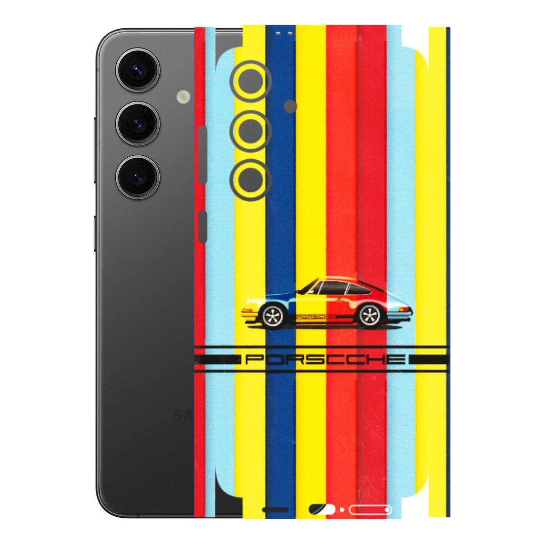 Samsung A/S Series Phone Skins (All Models) - Multicolour Porche - 3D Embossed Finish (L-39) Samsung Galaxy S24 Plus