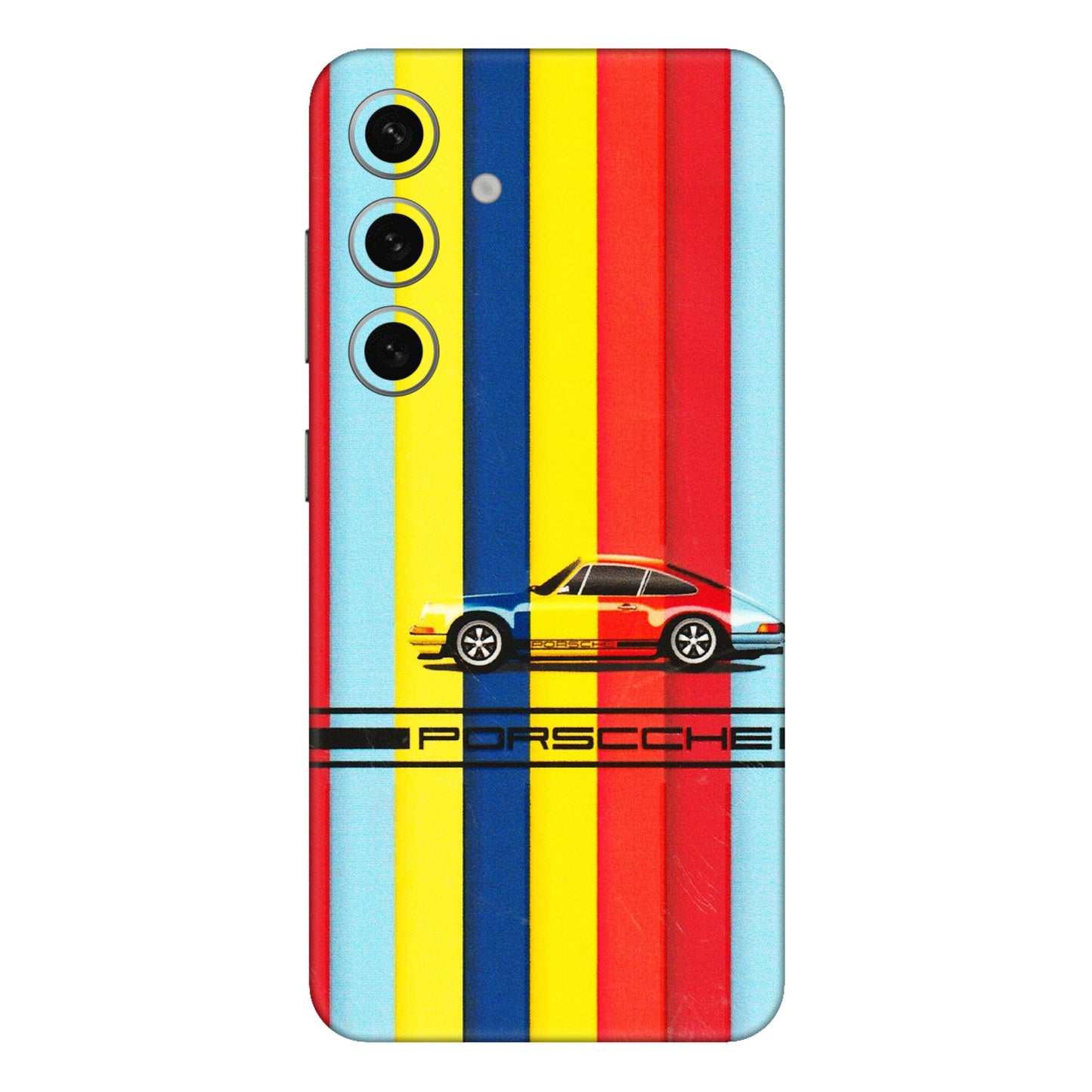 Samsung A/S Series Phone Skins (All Models) - Multicolour Porche - 3D Embossed Finish (L-39) Samsung Galaxy S24 Plus