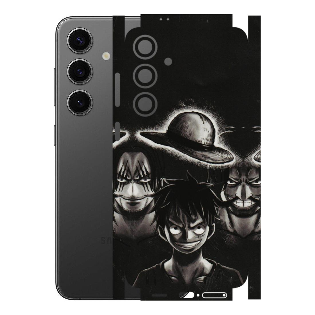 Samsung A/S Series Phone Skins (All Models) - Black Luffy Hat - 3D Embossed Finish (L-57) Samsung Galaxy S24 Plus