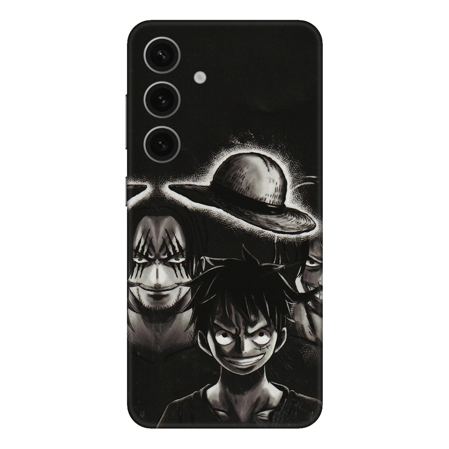 Samsung A/S Series Phone Skins (All Models) - Black Luffy Hat - 3D Embossed Finish (L-57) Samsung Galaxy S24 Plus