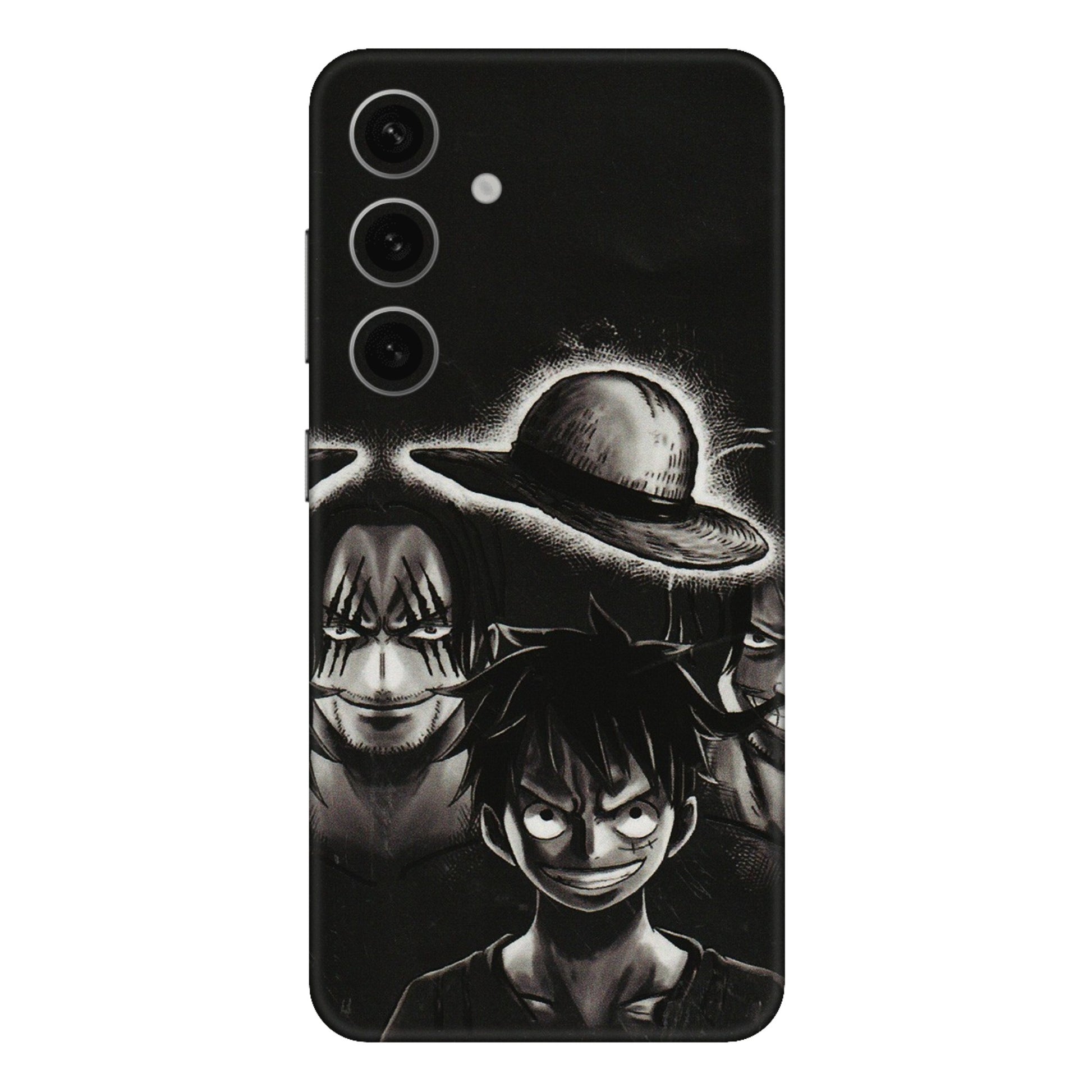 Samsung A/S Series Phone Skins (All Models) - Black Luffy Hat - 3D Embossed Finish (L-57) Samsung Galaxy S24 Plus
