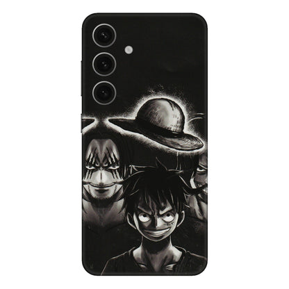 Samsung A/S Series Phone Skins (All Models) - Black Luffy Hat - 3D Embossed Finish (L-57) Samsung Galaxy S24 Plus