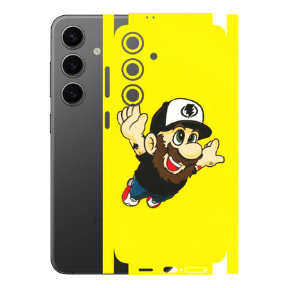Samsung A/S Series Phone Skins (All Models) - Flying Beardo - 3D Embossed Finish (L-60) Samsung Galaxy S24 Plus