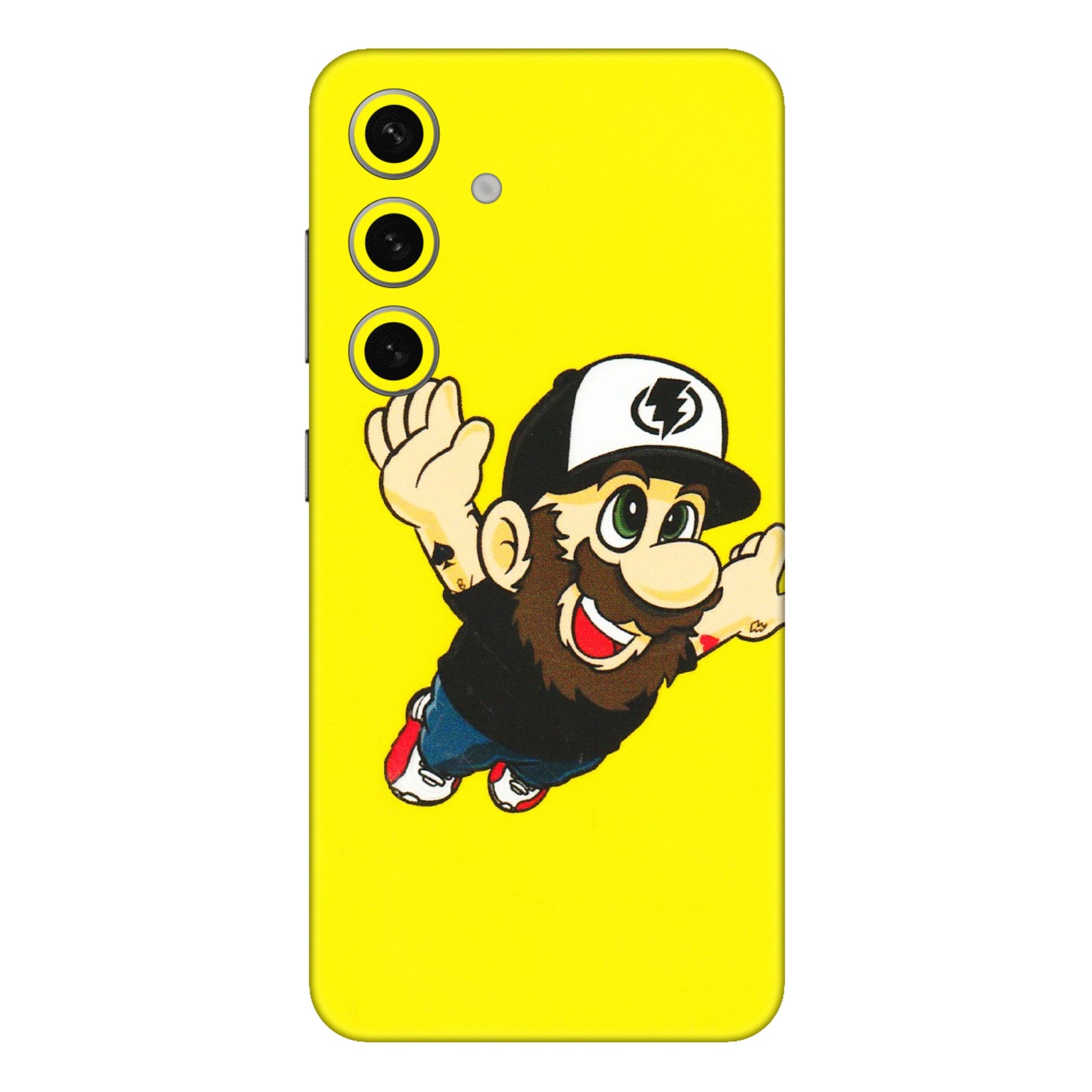 Samsung A/S Series Phone Skins (All Models) - Flying Beardo - 3D Embossed Finish (L-60) Samsung Galaxy S24 Plus