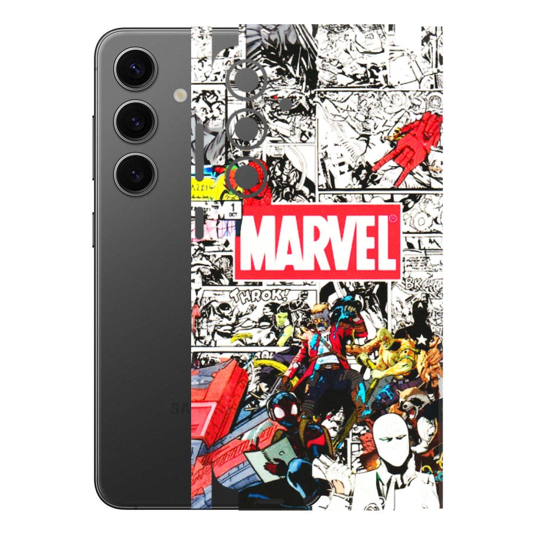 Samsung A/S Series Phone Skins (All Models) - Marvel Colorful Comic - 3D Embossed Finish (L-64) Samsung Galaxy S24 Plus