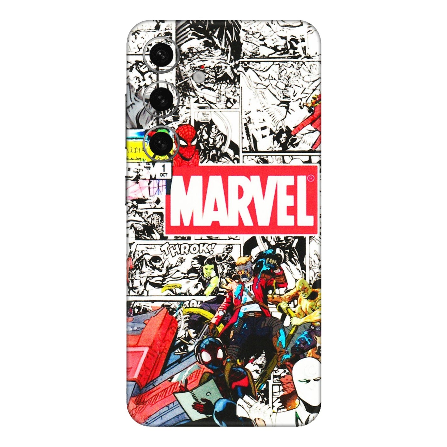 Samsung A/S Series Phone Skins (All Models) - Marvel Colorful Comic - 3D Embossed Finish (L-64) Samsung Galaxy S24 Plus