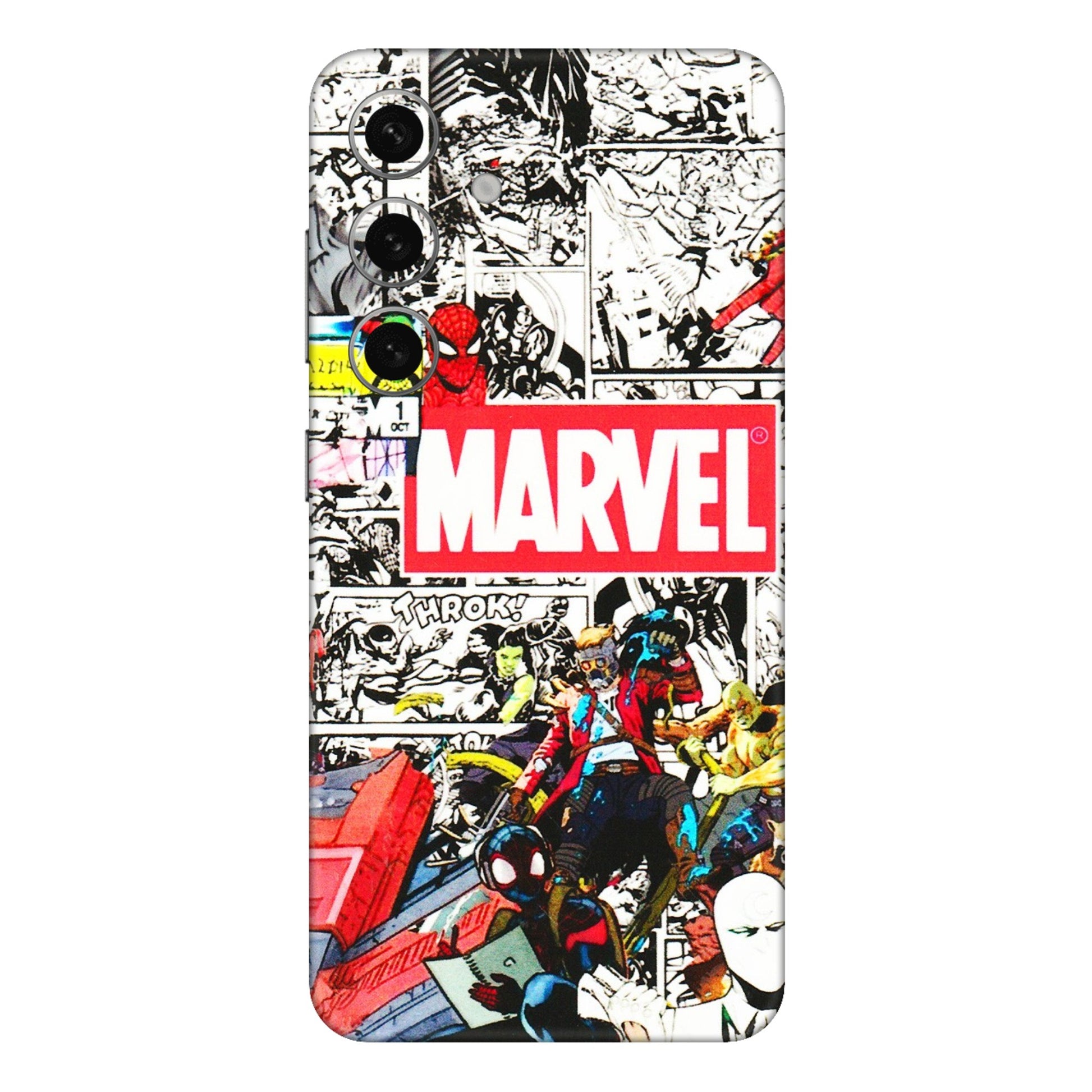 Samsung A/S Series Phone Skins (All Models) - Marvel Colorful Comic - 3D Embossed Finish (L-64) Samsung Galaxy S24 Plus