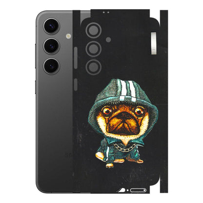 Samsung A/S Series Phone Skins (All Models) - Puppy N Hoodie - 3D Embossed Finish (L-90) Samsung Galaxy S24 Plus
