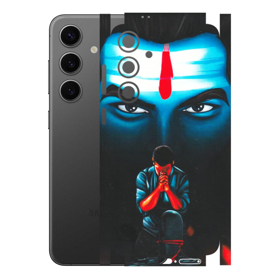 Samsung A/S Series Phone Skins (All Models) - Mahakal Bhakt - Matte Finish (M-112) Samsung Galaxy S24 Plus