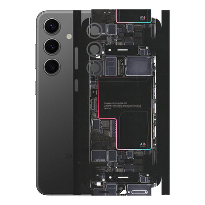 Samsung A/S Series Phone Skins (All Models) - Motherboard Circuit Layout - Matte Finish (M-117) Samsung Galaxy S24 Plus